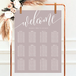 Poster Gráfico de Assentos de Casamento Minimalista em La