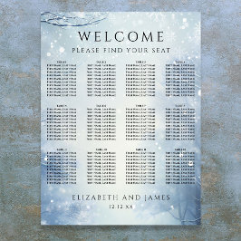Poster Gráfico de Assentos de Casamento na Floresta de In
