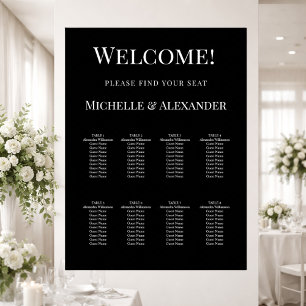 Poster Gráfico de assentos de casamento simples moderno p