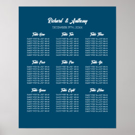 Poster Gráfico de Assentos de Casamento Simplesmente Mode