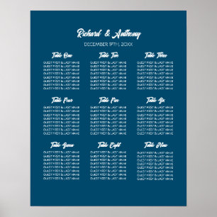 Poster Gráfico de Assentos de Casamento Simplesmente Mode