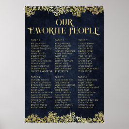 Poster Gráfico de Assentos de Casamentos de Cabeça de Cab