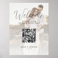 Gráfico de Assentos de Código QR de Casamento de F