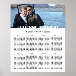 Poster Gráfico de Assentos de Foto Moderno de Bebê Azul