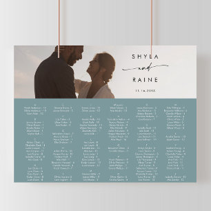 Poster Gráfico de Assentos de Imagem Teal de Seafoam Boho