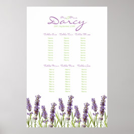 Poster Gráfico de Assentos de lavanda
