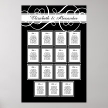 Gráfico de Assentos de Mesa Clássico Elegante 15