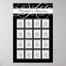 Gráfico de Assentos de Mesa Clássico Elegante 16