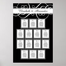 Gráfico de Assentos de Mesa do Janto 14 de Casamen