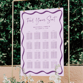 Poster Gráfico de Assentos de Mesa Moderno com Moldura On