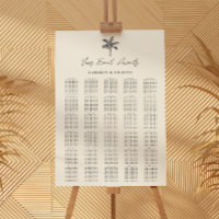 Gráfico de Assentos de Palm Tree Beach Wedding 30