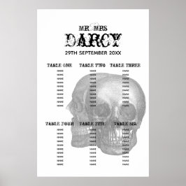 Poster Gráfico de Assentos de Skulls