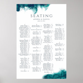 Poster Gráfico de assentos de tinta