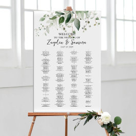 Poster Gráfico de assentos elegantes de casamento
