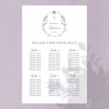 Gráfico de Assentos Florais Lilados Lavandas