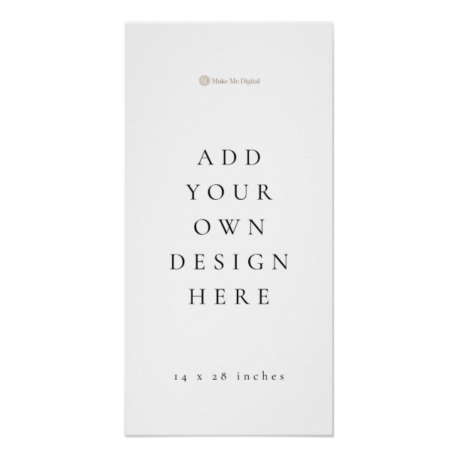 Póster Gráfico de assentos longos de 14 x 28 polegadas (a (Frente)