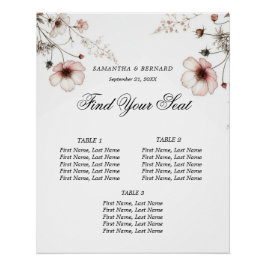 Póster Gráfico de assentos minimalistas de verão de Flore