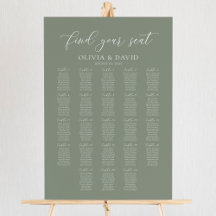 Gráfico de Assentos Sage Green 23 Mesas Encontre S