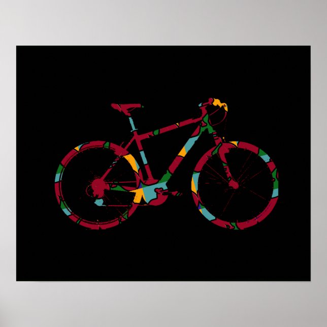 Poster gráfico de bicicletas (Frente)