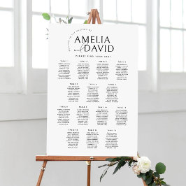 Poster Gráfico de boas-vindas do Mesa 14 moderno