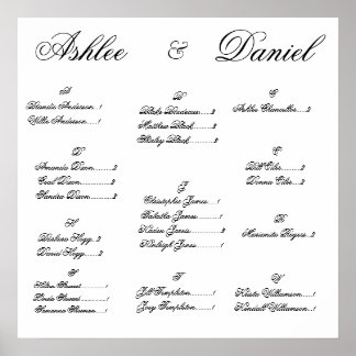 Poster Gráfico de Casamento