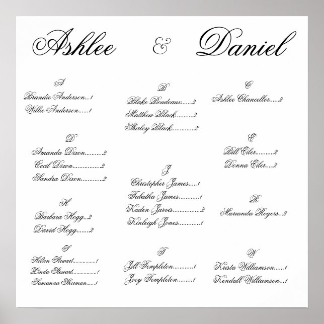 Poster Gráfico de Casamento (Frente)