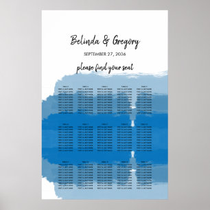 Poster Gráfico de Casamento de Casamento de Cor de Água