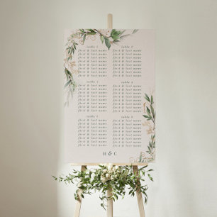 Poster Gráfico de Casamento de Casamento de Eucalyptus Mo