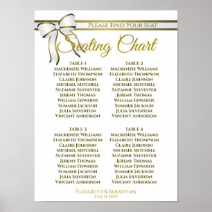 Poster Gráfico de Casamento de Casamento de Mesas com Fai
