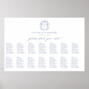 Poster Gráfico de Casamento de Casamento de Monograma de