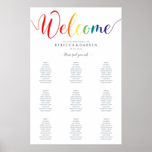 Poster Gráfico de Casamento de Casamento Orgulho gay Mes