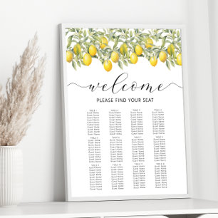 Poster Gráfico de Casamento de Casamentos de Citros de Li