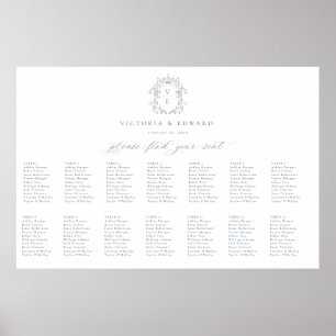Poster Gráfico de Casamento de Casamentos de Monograma de