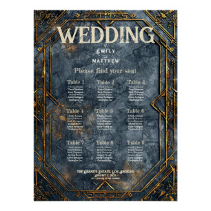 Póster Gráfico de Casamento de Fantasia de Esplendor Anão