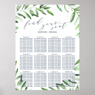 Póster Gráfico de Casamento de Jardim do Jardim de Olivei