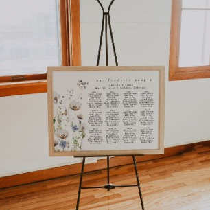 Poster Gráfico de Casamento Floral de Watercolor