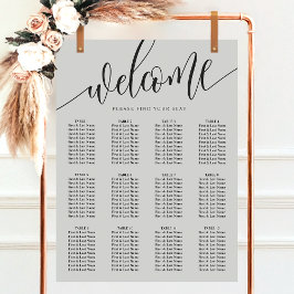 Poster Gráfico de Casamento Minimalista de Cinzas Suaves