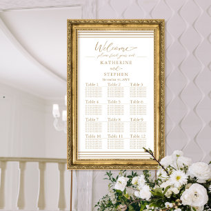 Poster Gráfico de Casamento Minimalista Moderno Branco