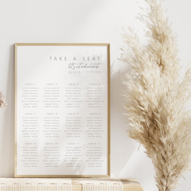 Poster Gráfico de Casamento Minimalista Simples (Criador carregado)