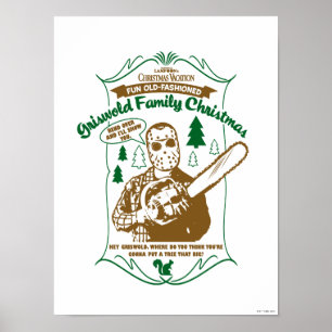 Poster Gráfico de Chainsaw da Família Griswold