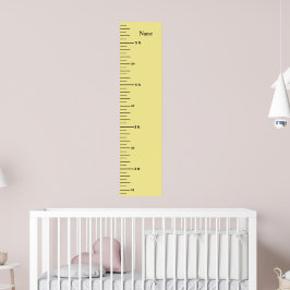 Poster Gráfico de Crescimento Adicionar Nome do Filho e A