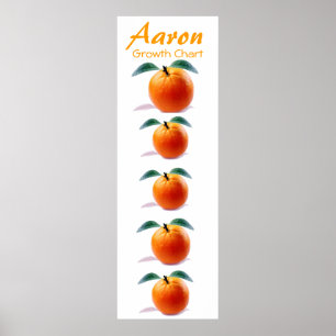 Póster Gráfico de Crescimento Criança Laranja Flor Destin