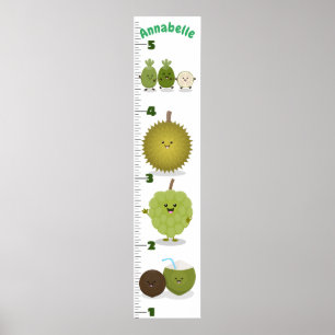 Poster Gráfico de crescimento da ilustração de desenho