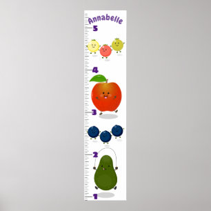 Poster Gráfico de crescimento da ilustração de desenho
