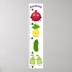 Poster Gráfico de crescimento da ilustração de desenho