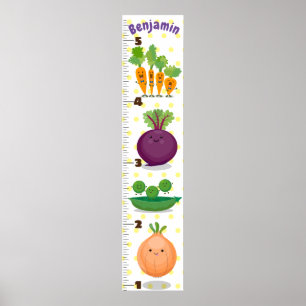Poster Gráfico de crescimento da ilustração do desenho