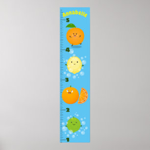 Poster Gráfico de crescimento da ilustração do desenho