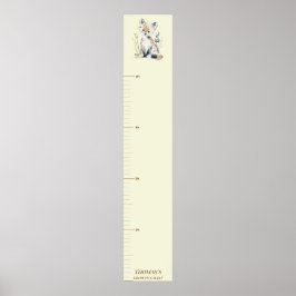 Poster Gráfico de Crescimento da Raposa da Floresta para