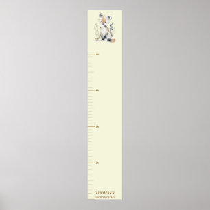 Poster Gráfico de Crescimento da Raposa da Floresta para
