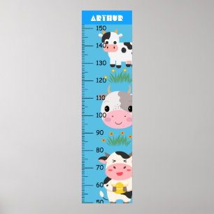 Poster Gráfico de Crescimento da Vaca Bebê